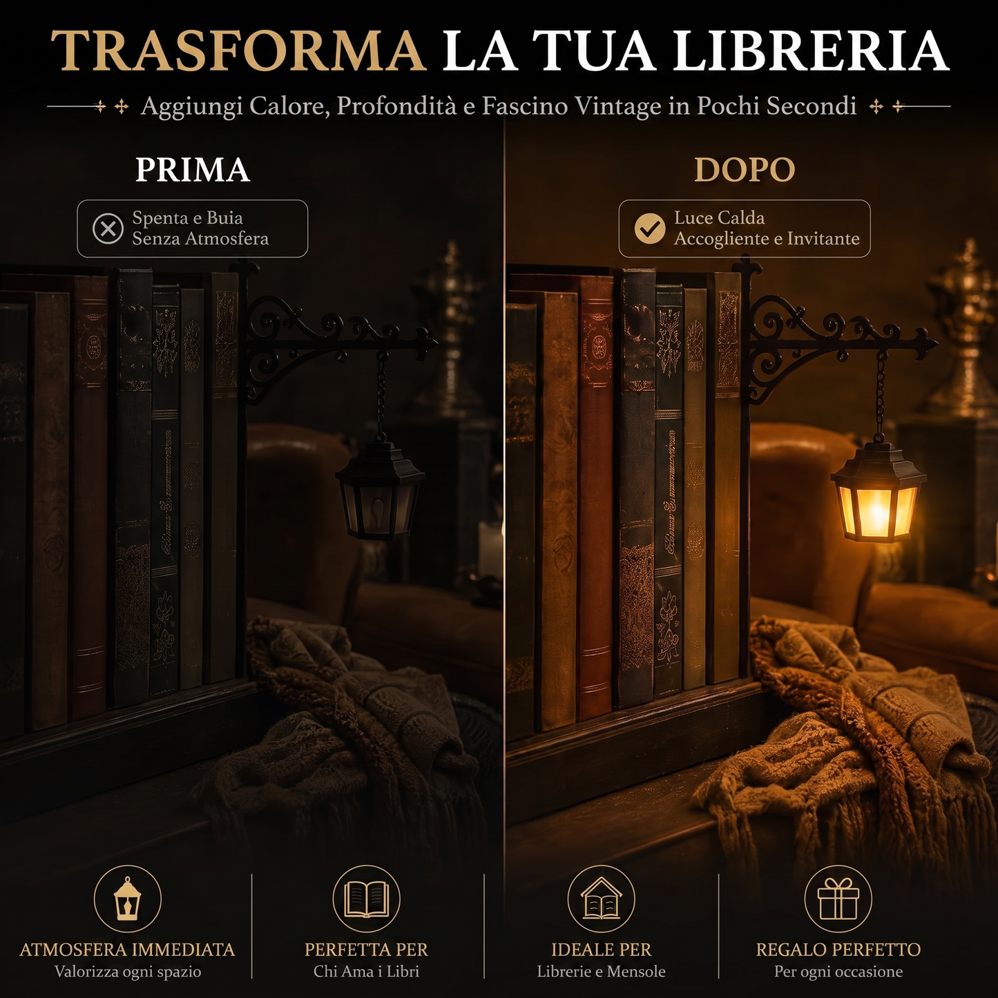 Lampada Vintage da Libreria